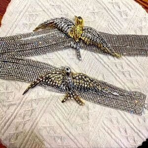 Zara Bird Rhinestone Chocker Necklace